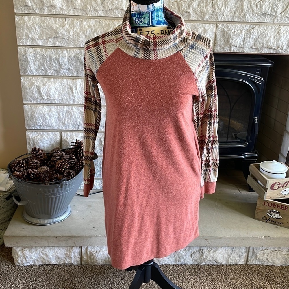 Perfect Peach Girls Turtleneck Dress Sz XL